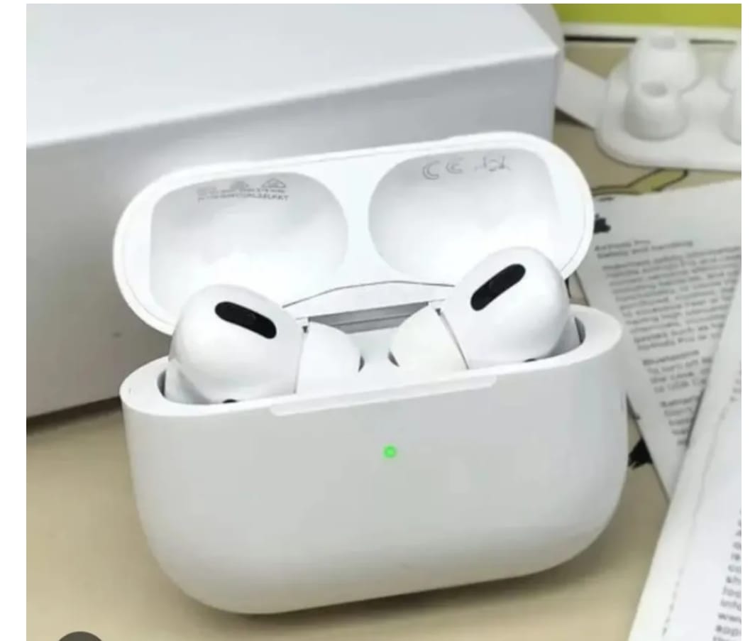 Airpods Air Pro 3rd Gen TWS (True Wireless Stereo) Bluetooth Earbuds Dual Earphones Headset (Connect With All Bluetooth Devices).